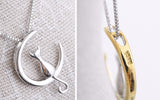 Cat Moon Necklace