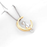 Cat Moon Necklace