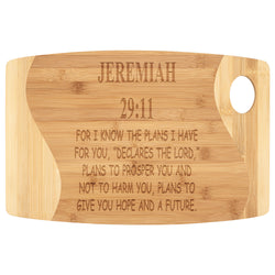 Jeremiah 29:11 | Christian Gift | Scripture Gift | Christian Dad Gift | Christian Mom Gift Bible Verse | Cutting Board