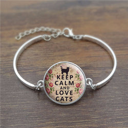 Keep Calm and Love Cats Bracelet