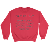 Christian Gift | Scripture Gift | Christian | Gift for Women | Sweatshirt | Proverbs 31-29