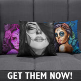 Tattoo Calavera Art Pillow Cases - FREE Shipping!!