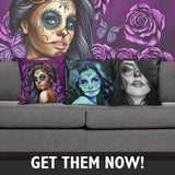 Tattoo Calavera Art Pillow Cases - FREE Shipping!!