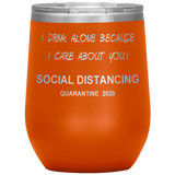 Quarantine 2020 Wine Tumbler Gift | Mother's Day Gift | Funny Gift For Mom | Birthday Gift | Mother in law Gift | Funny Mom Tumbler