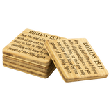 Christian Gift | Wood Coasters | Christian Mom Gift | Christian Dad Gift | Coasters | Scripture | Bible Verses