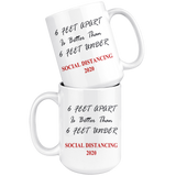 Social Distancing 2020 | Quarantine Mug | 6 Feet Apart | Dad Gift | Mom Gift | Father's Day Gift | Father In Law | Birthday Gift