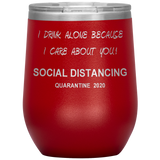 Quarantine 2020 Wine Tumbler Gift | Mother's Day Gift | Funny Gift For Mom | Birthday Gift | Mother in law Gift | Funny Mom Tumbler