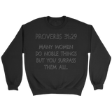 Christian Gift | Scripture Gift | Christian | Gift for Women | Sweatshirt | Proverbs 31-29