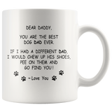 Father's Day Gift | Dog Dad | Fathers Day | Best Dad | Best Dog Dad | Funny Dog Mug | Father in Law Gift |