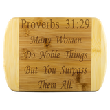 NEW - Christian Women Gift | Scripture Cutting Board | Scripture Gift | Gift for Women | Mom Gift | Sister Gift | Mother in law gift | Aunt Gift