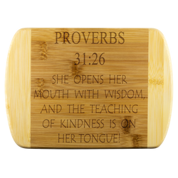 Teacher Gift | Christian Women Gift | Scripture Cutting Board | Mother's Gift | Mother in law Gift | Moms Gift
