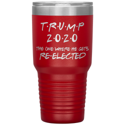 TRUMP 2020 The One Where He Gets Re-elected | Political Gift | Donald Trump | Dad Gift | Mom Gift | Birthday Gift | Funny Tumbler