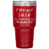 TRUMP 2020 The One Where He Gets Re-elected | Political Gift | Donald Trump | Dad Gift | Mom Gift | Birthday Gift | Funny Tumbler